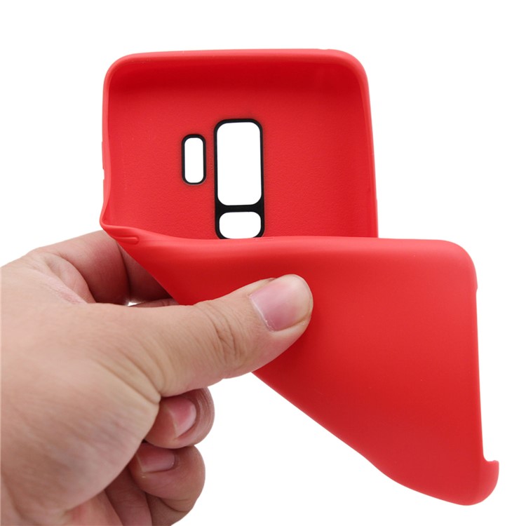 Matte Soft TPU Back Cover for Samsung Galaxy S9 Plus G965 - Red-11