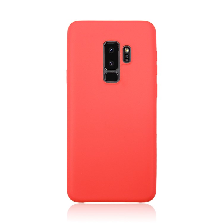 Matte Soft TPU Back Cover for Samsung Galaxy S9 Plus G965 - Red-4