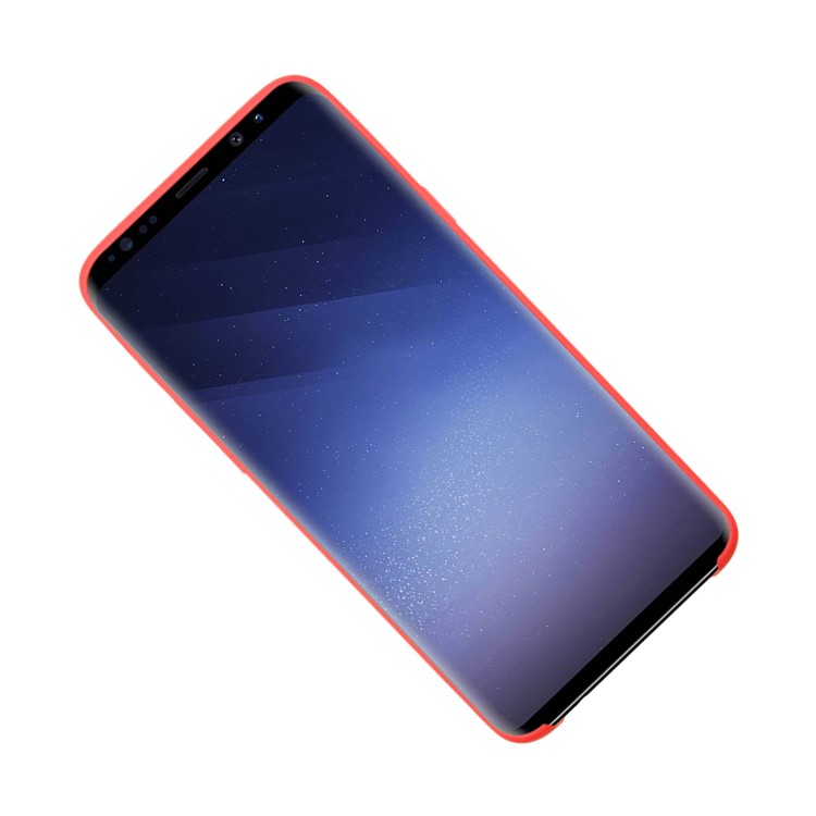 Matte Soft TPU Back Cover for Samsung Galaxy S9 Plus G965 - Red-6