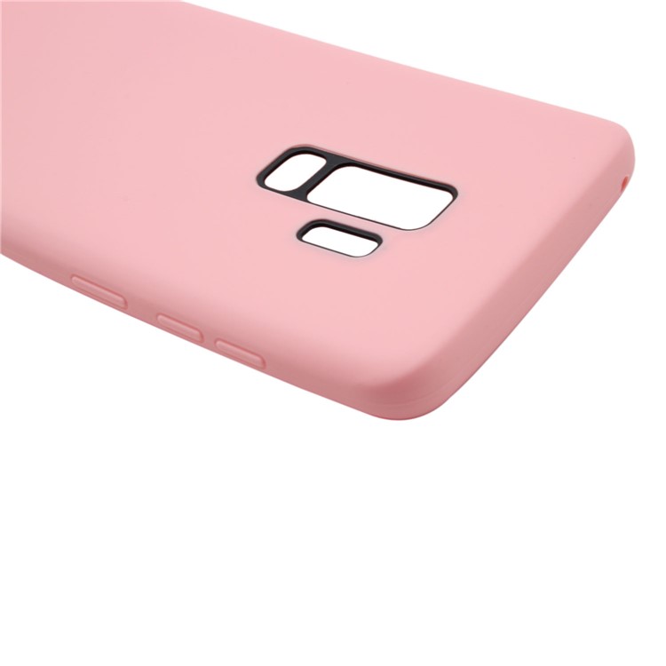 Matte Soft TPU Jelly Cover for Samsung Galaxy S9 Plus G965 - Pink-6
