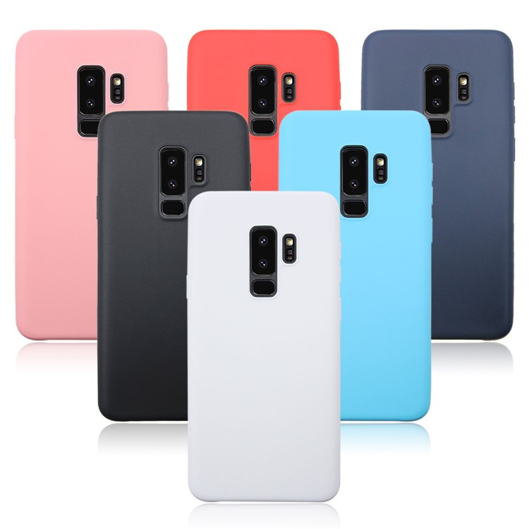 Matte Soft TPU Back Case Accessory for Samsung Galaxy S9 Plus G965 - Dark Blue-10