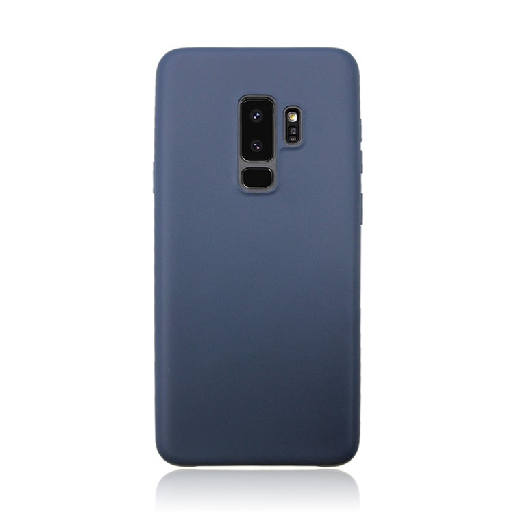 Matte Soft TPU Back Case Accessory for Samsung Galaxy S9 Plus G965 - Dark Blue-4