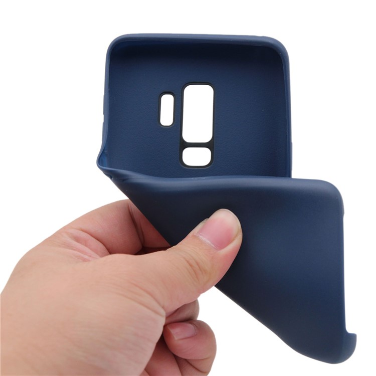 Matte Soft TPU Back Case Accessory for Samsung Galaxy S9 Plus G965 - Dark Blue-8