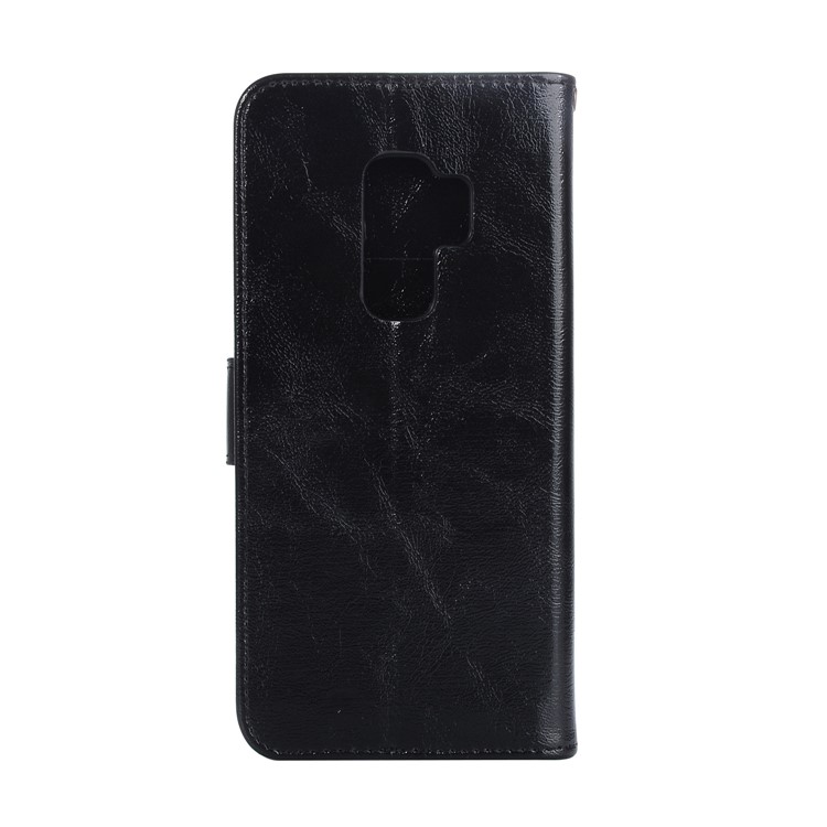 Premium Vintage PU Leather Stand Wallet Case for Samsung Galaxy S9+ G965 - Black-3