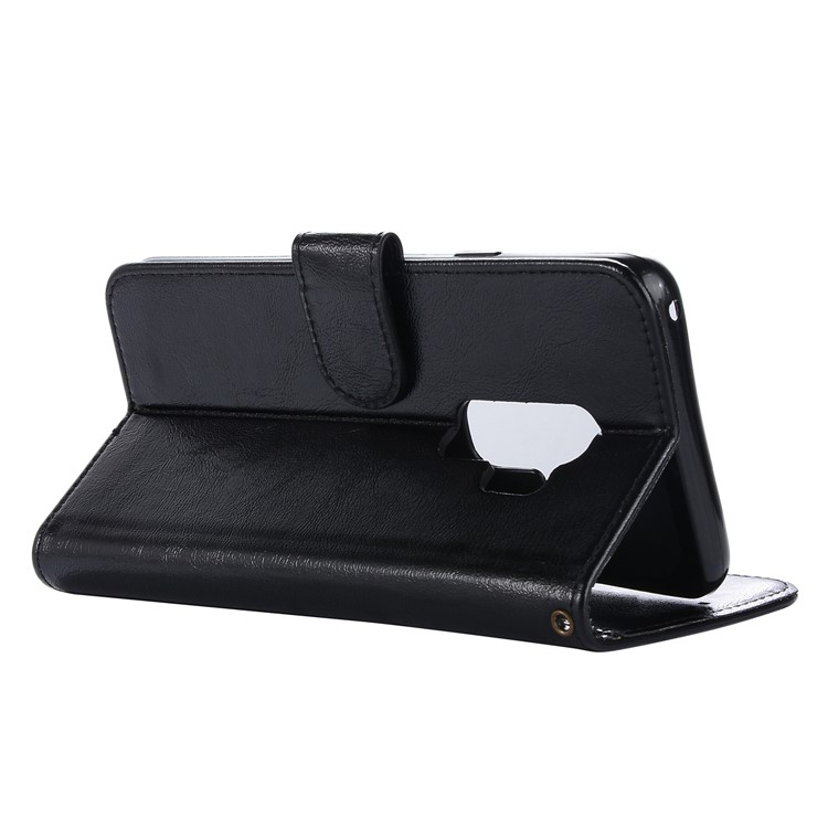 Premium Vintage PU Leather Stand Wallet Case for Samsung Galaxy S9+ G965 - Black-5