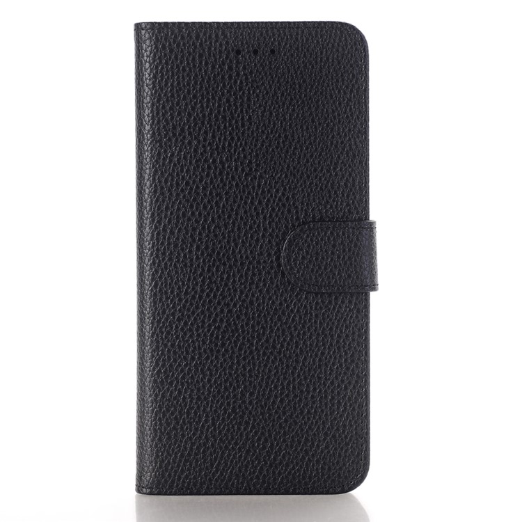 Litchi Texture PU Leather Wallet Stand Phone Case for Samsung Galaxy S9 Plus - Black-1