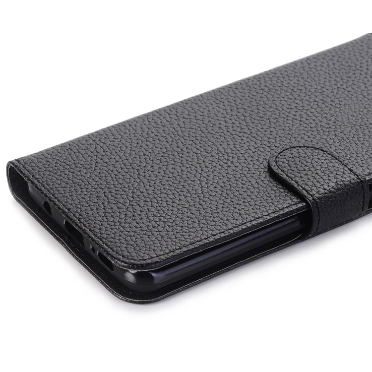 Litchi Texture PU Leather Wallet Stand Phone Case for Samsung Galaxy S9 Plus - Black-7