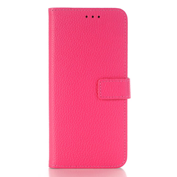 Litchi Texture Wallet Stand Leather Phone Casing for Samsung Galaxy S9 G960 - Rose-5