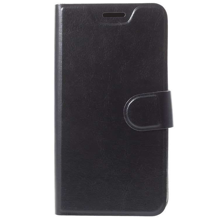 Crazy Horse Magnetic Stand Card Slot Leather Mobile Phone Case for Samsung Galaxy J2 Pro 2018 - Black-2