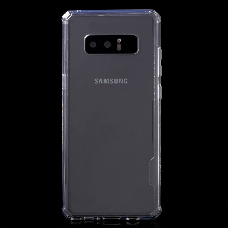 Drop-resistant PC + TPU Hybrid Phone Case for Samsung Galaxy Note 8 SM-N950 - Transparent-2
