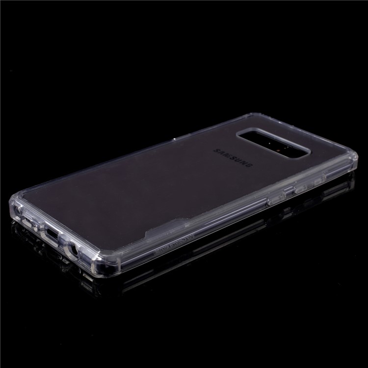 Drop-resistant PC + TPU Hybrid Phone Case for Samsung Galaxy Note 8 SM-N950 - Transparent-3