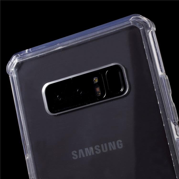 Drop-resistant PC + TPU Hybrid Phone Case for Samsung Galaxy Note 8 SM-N950 - Transparent-4