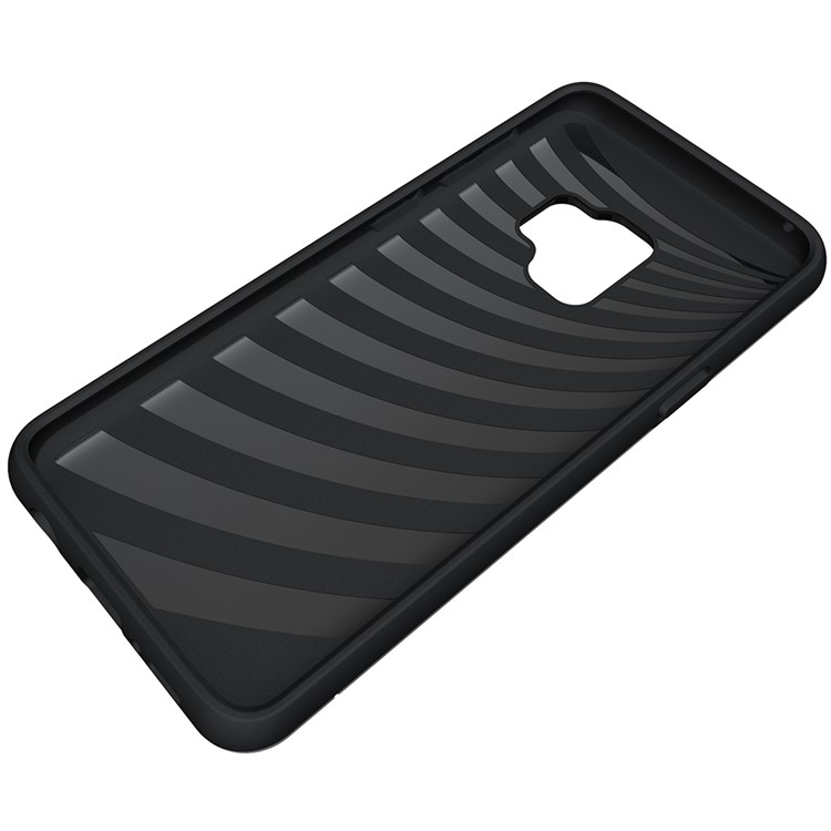 Brushed PC + TPU Hybrid Kickstand Cover with Card Slot for Samsung Galaxy S9 G960 - Grey-12