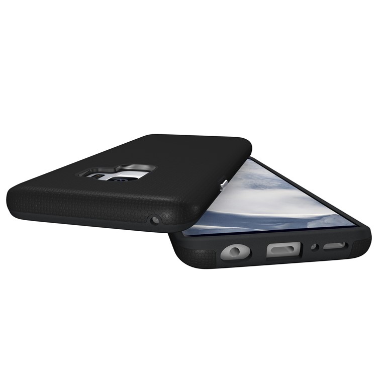 Anti-skid PC + TPU Hybrid Armor Case for Samsung Galaxy S9 - Black-10