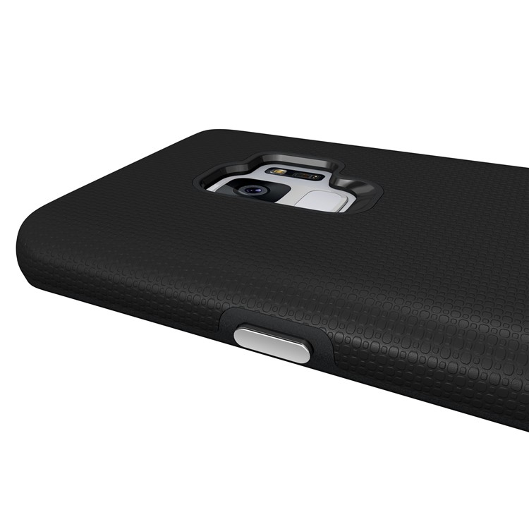 Anti-skid PC + TPU Hybrid Armor Case for Samsung Galaxy S9 - Black-13