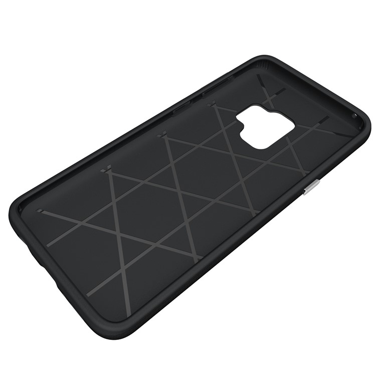 Anti-skid PC + TPU Hybrid Armor Case for Samsung Galaxy S9 - Black-14
