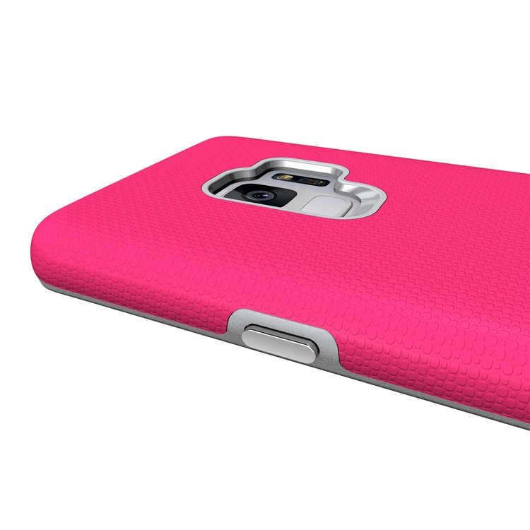 Anti-skid PC + TPU Hybrid Armor Cover for Samsung Galaxy S9 - Rose-8