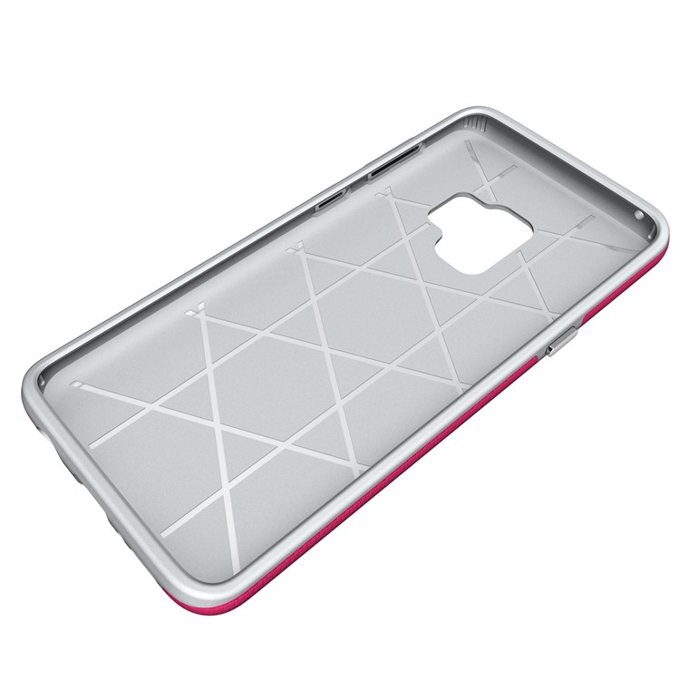 Anti-skid PC + TPU Hybrid Armor Cover for Samsung Galaxy S9 - Rose-9