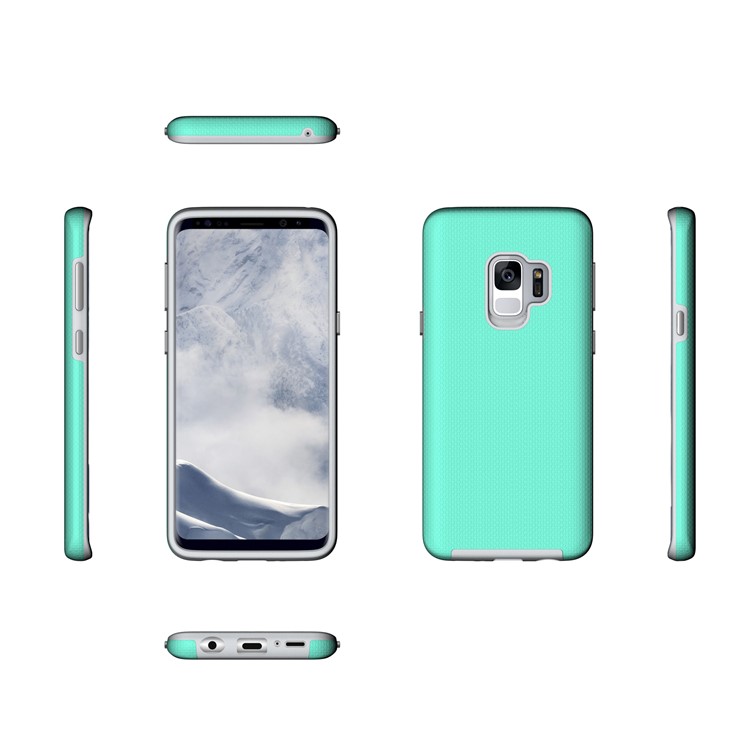 Anti-skid PC + TPU Hybrid Armor Shell for Samsung Galaxy S9 - Green-4