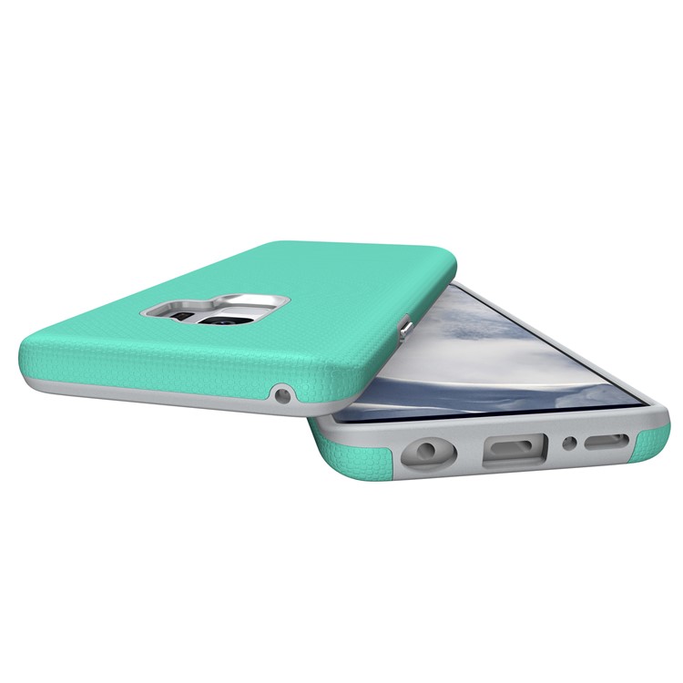 Anti-skid PC + TPU Hybrid Armor Shell for Samsung Galaxy S9 - Green-6