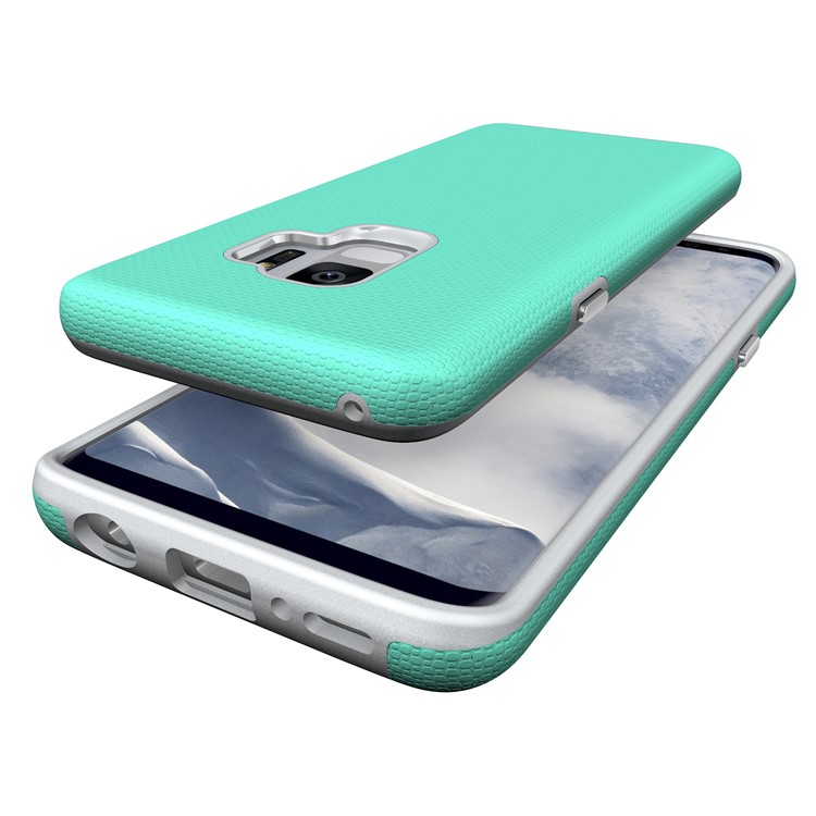 Anti-skid PC + TPU Hybrid Armor Shell for Samsung Galaxy S9 - Green-7