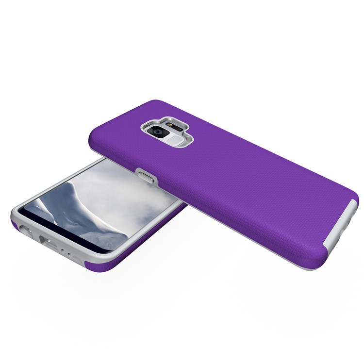 Anti-skid PC + TPU Hybrid Armor Casing for Samsung Galaxy S9 G960 - Purple-3