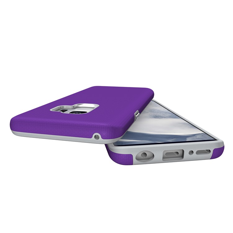 Anti-skid PC + TPU Hybrid Armor Casing for Samsung Galaxy S9 G960 - Purple-6