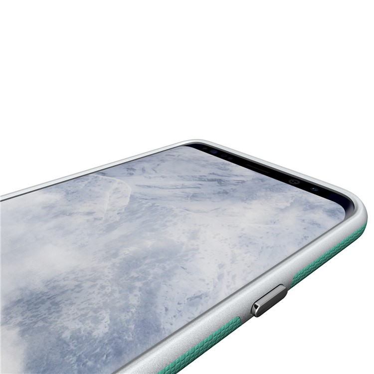 Anti-skid PC + TPU Protector Armor Cover for Samsung Galaxy S9 Plus - Cyan-3