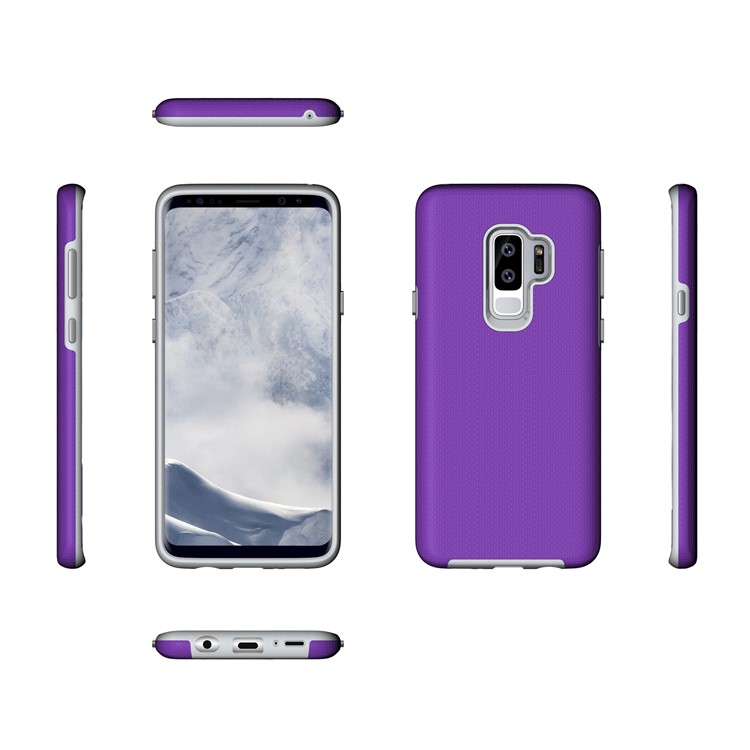 Anti-skid PC + TPU Protector Armor Shell for Samsung Galaxy S9 Plus G965 - Purple-4
