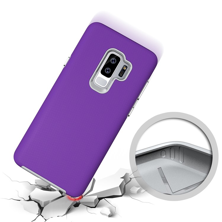 Anti-skid PC + TPU Protector Armor Shell for Samsung Galaxy S9 Plus G965 - Purple-5