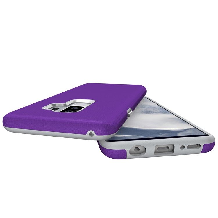 Anti-skid PC + TPU Protector Armor Shell for Samsung Galaxy S9 Plus G965 - Purple-6