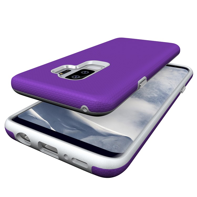 Anti-skid PC + TPU Protector Armor Shell for Samsung Galaxy S9 Plus G965 - Purple-7