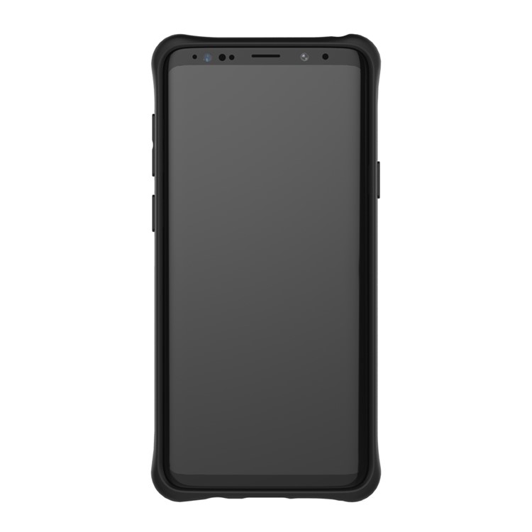 Armor PC + TPU Hybrid Case with 360-Degree Rotary Kickstand for Samsung Galaxy S9+ - Black-5
