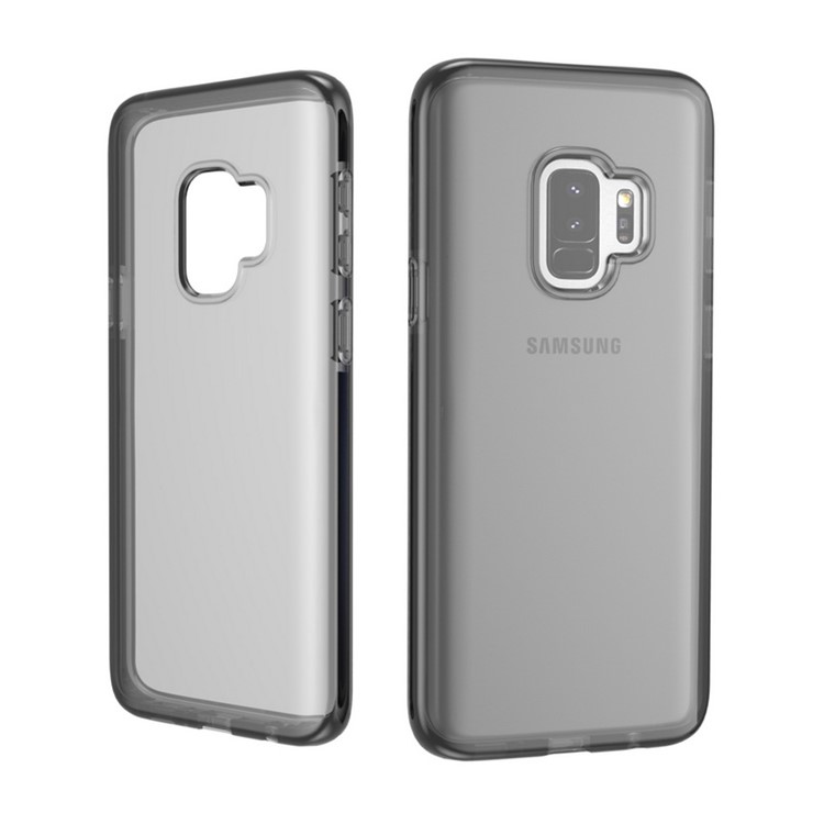 Transparent TPU Soft Phone Cover for Samsung Galaxy S9 - Black-5