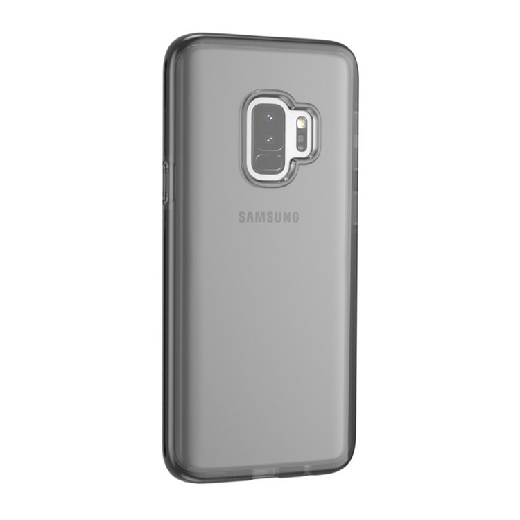 Transparent TPU Soft Phone Cover for Samsung Galaxy S9 - Black-6