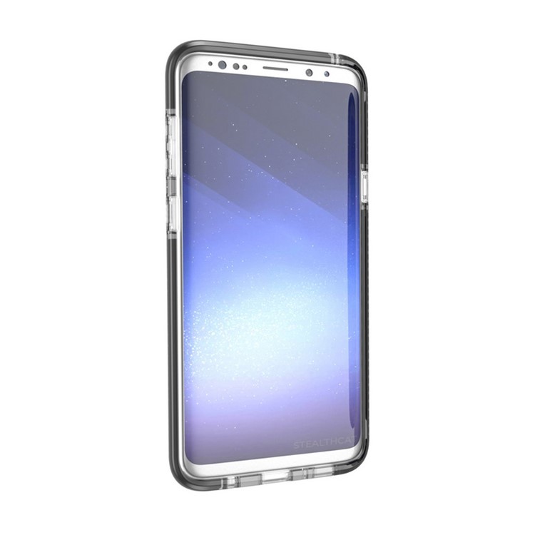 Transparent TPU Soft Phone Cover for Samsung Galaxy S9 - Black-7