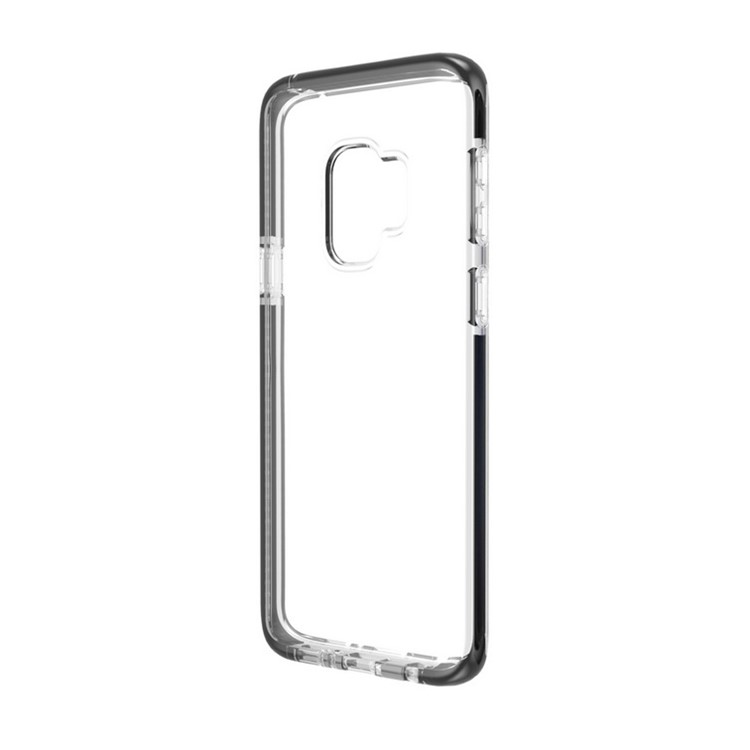 Transparent TPU Soft Phone Shell for Samsung Galaxy S9 - White / Black-5
