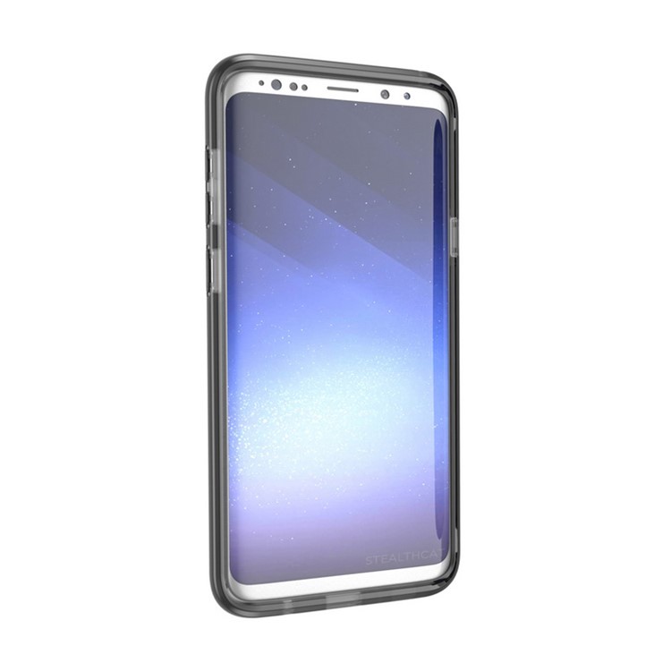 Transparent TPU Soft Phone Shell for Samsung Galaxy S9 - White / Black-7