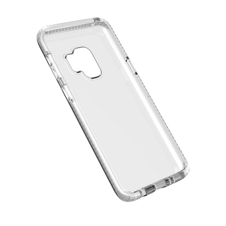 Transparent Flexible TPU Mobile Cover for Samsung Galaxy S9 - White-10