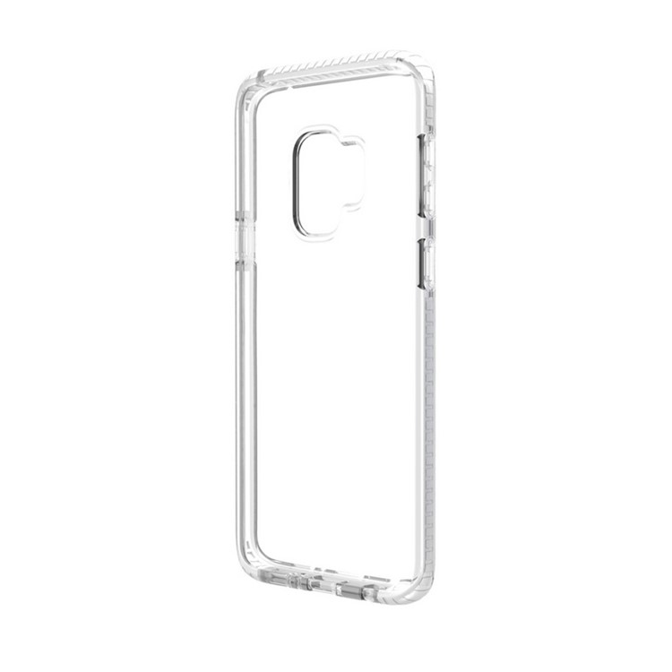 Transparent Flexible TPU Mobile Cover for Samsung Galaxy S9 - White-4