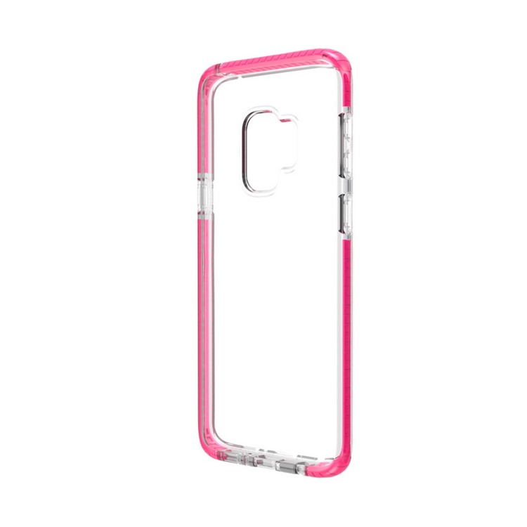 Transparent TPU Back Case Protector for Samsung Galaxy S9 - Rose-4