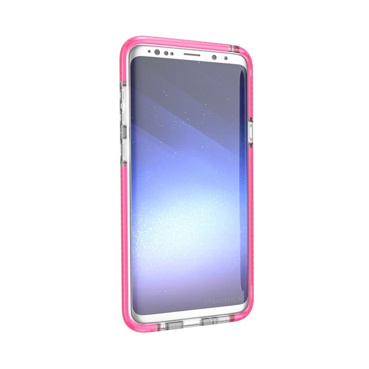 Transparent TPU Back Case Protector for Samsung Galaxy S9 - Rose-7