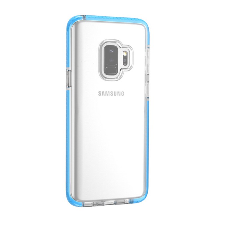 Transparent TPU Soft Case Accessory for Samsung Galaxy S9 - Blue-6