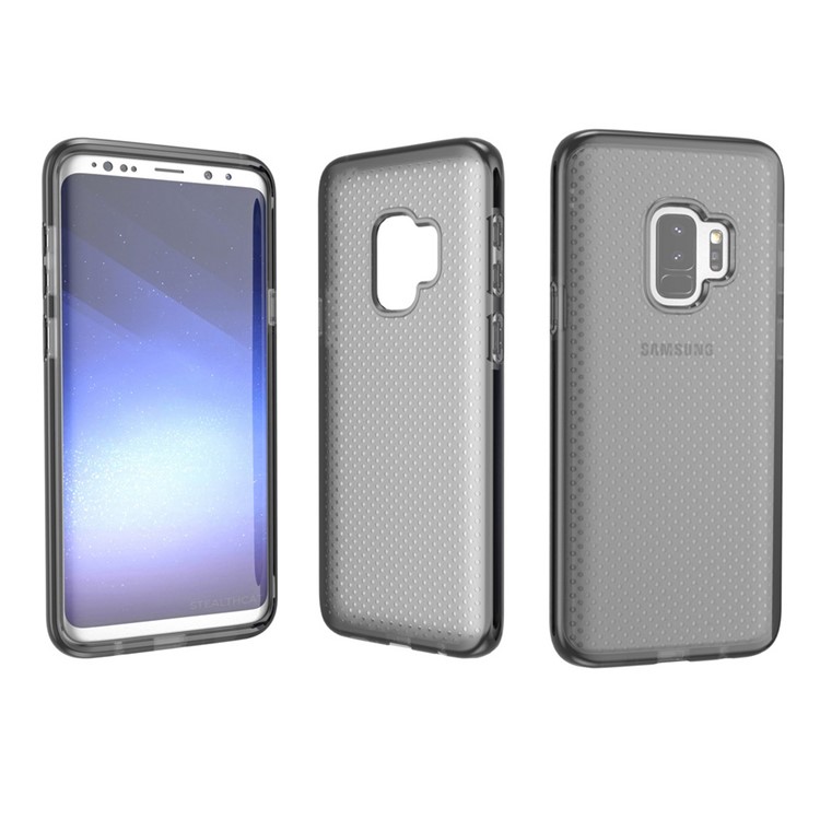 Seamless Dots Gel TPU Phone Case for Samsung Galaxy S9 - Black-1