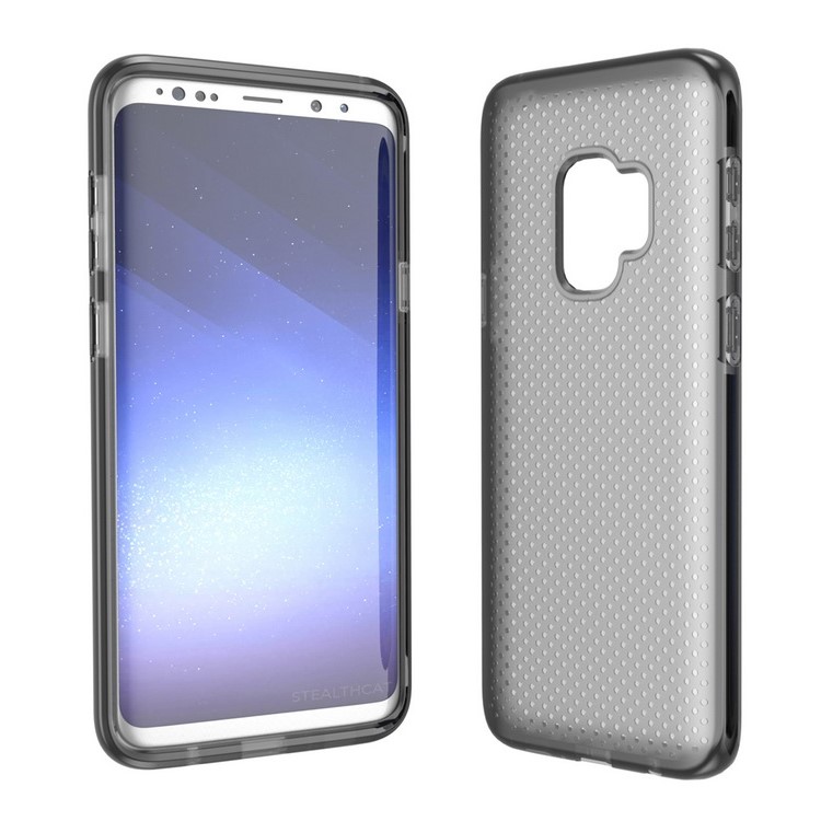 Seamless Dots Gel TPU Phone Case for Samsung Galaxy S9 - Black-2