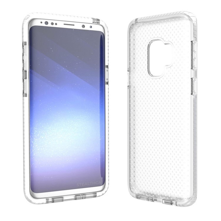 Seamless Dots Gel TPU Phone Cover for Samsung Galaxy S9 - White-2