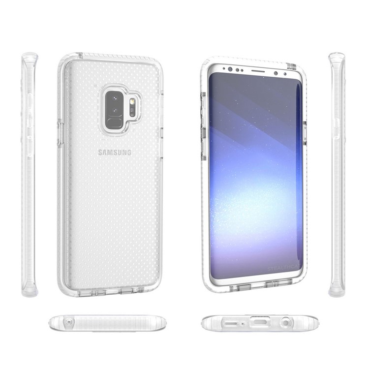 Seamless Dots Gel TPU Phone Cover for Samsung Galaxy S9 - White-8