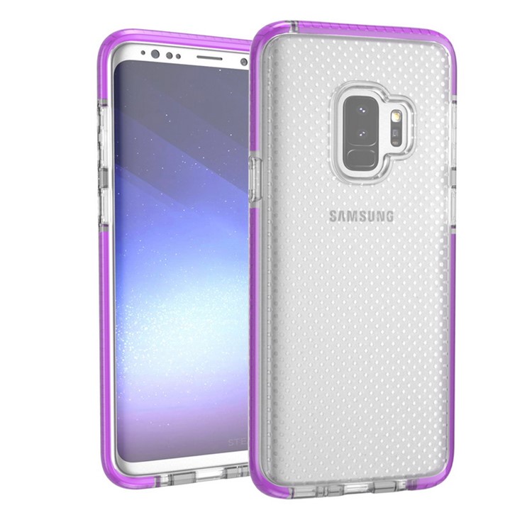 Seamless Dots Gel TPU Mobile Casing for Samsung Galaxy S9 - Purple-3