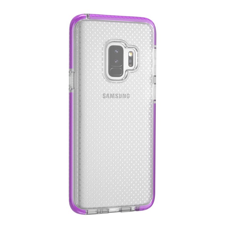 Seamless Dots Gel TPU Mobile Casing for Samsung Galaxy S9 - Purple-6