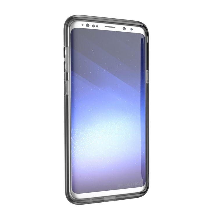 Transparent TPU Protector Back Case for Samsung Galaxy S9 Plus - All Black-6